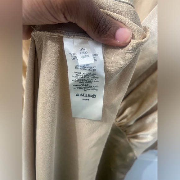 Free People X REVOLVE Beatrice Maxi Dress in Metallic Gold Size 6 - Picture 8 of 13